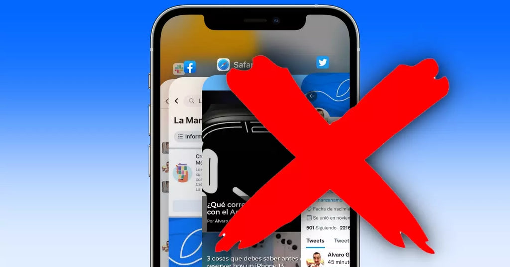 Cerrar las aplicaciones de iOS continuamente no sirve de nada y la razón es muy sencilla